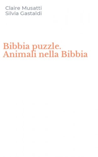 Bibbia puzzle. Animali nella Bibbia