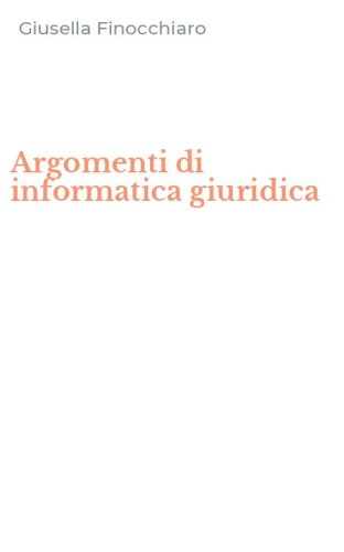 Argomenti di informatica giuridica
