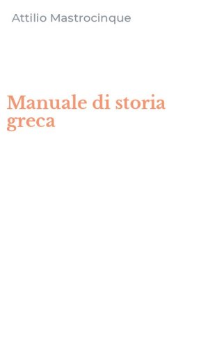Manuale di storia greca
