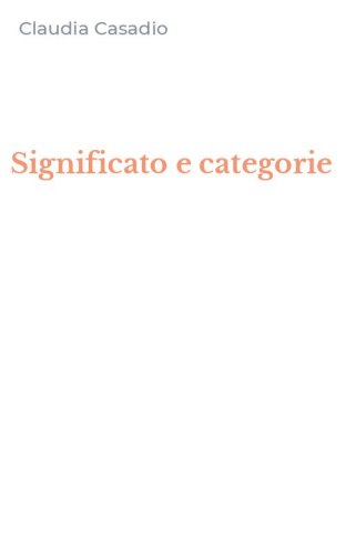 Significato e categorie