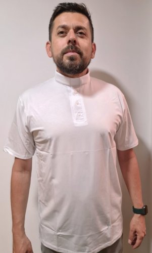 Polo manica corta bianco filo di scozia