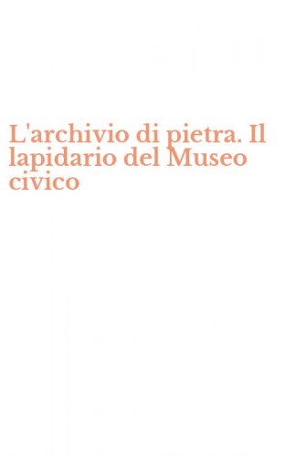 L'archivio di pietra. Il lapidario del Museo civico