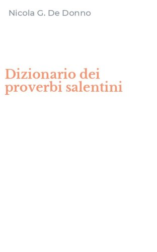 Dizionario dei proverbi salentini