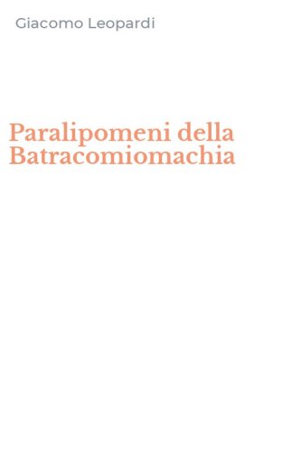 Paralipomeni della Batracomiomachia