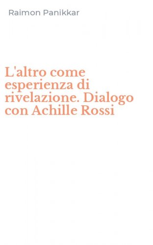 L'altro come esperienza di rivelazione. Dialogo con Achille Rossi