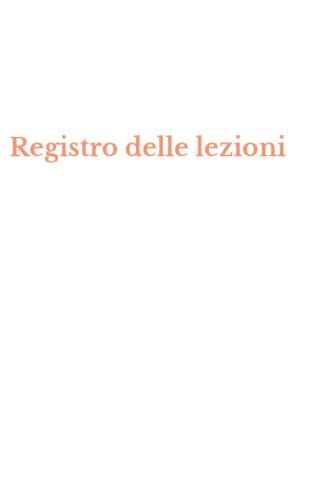 Registro delle lezioni