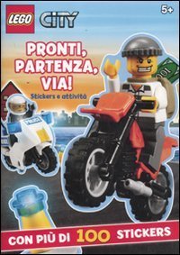 Pronti, partenza, via! Lego City. Con adesivi