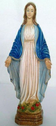 STATUA MADONNA MIRACOLOSA - Altezza 19 cm