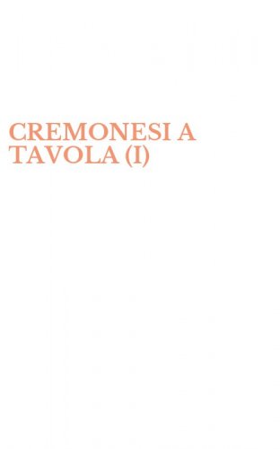 CREMONESI A TAVOLA (I)