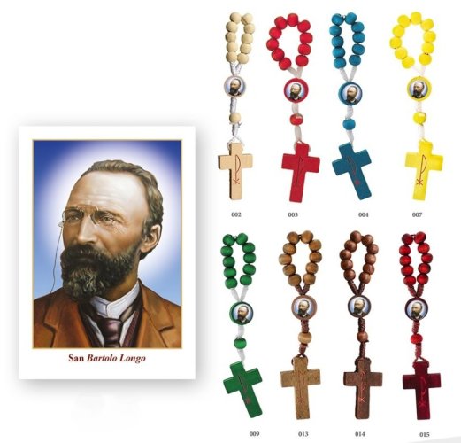 San BARTOLO LONGO - ROSARIO LEGNO CORDA - Ordine minimo: 50 pezzi.