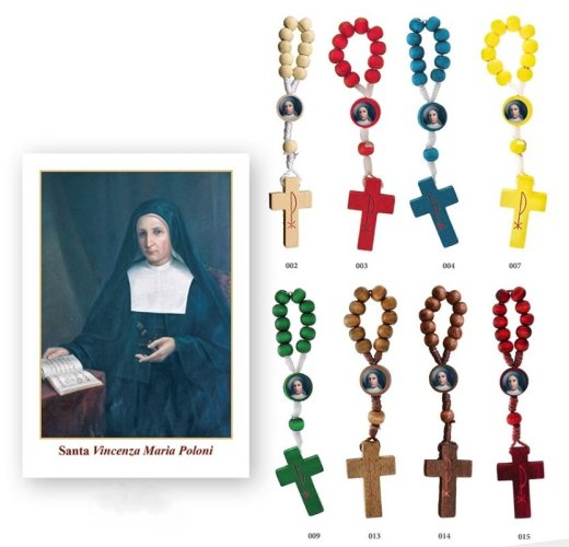 Santa MARIA POLONI - ROSARIO LEGNO CORDA - Ordine minimo: 50 pezzi.
