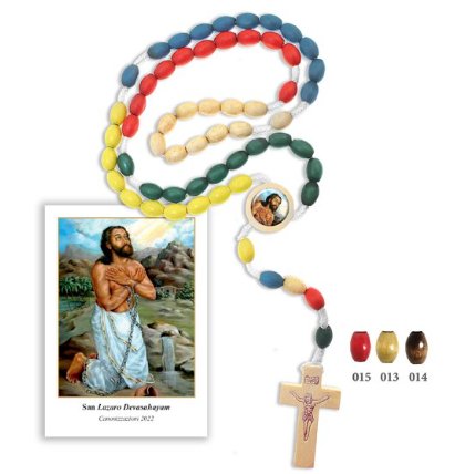 ROSARIO LEGNO CORDA LAZZARO DEVASAHAYAM - Ordine minimo: 50 pezzi.