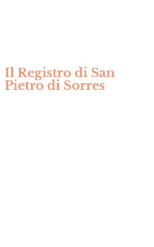 Il Registro di San Pietro di Sorres