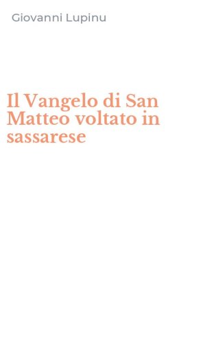 Il Vangelo di San Matteo voltato in sassarese