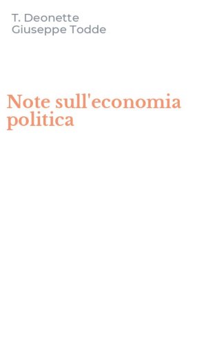 Note sull'economia politica