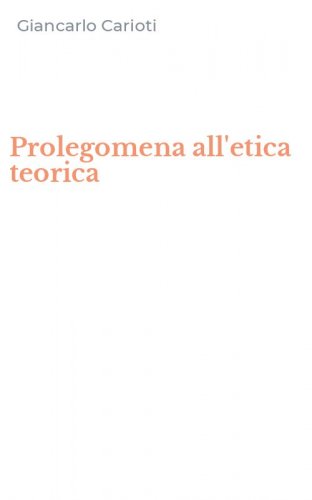 Prolegomena all'etica teorica