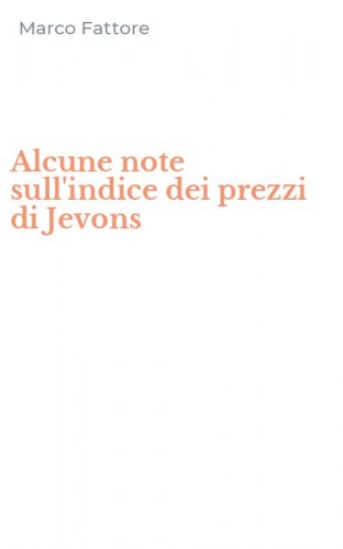 Alcune note sull'indice dei prezzi di Jevons