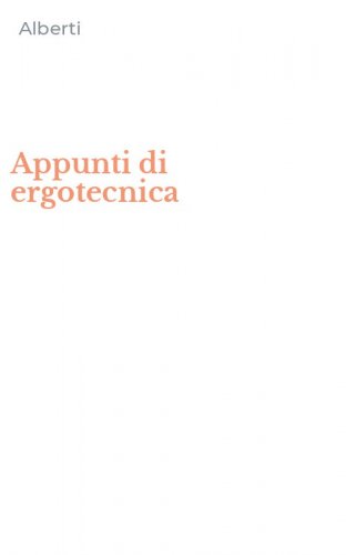 Appunti di ergotecnica