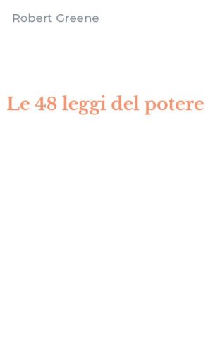 Le 48 leggi del potere
