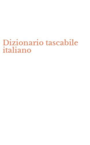 Dizionario tascabile italiano