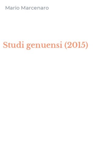 Studi genuensi (2015)