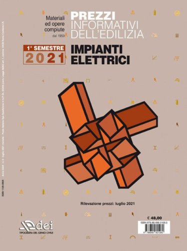 Prezzi informativi dell'edilizia. Impianti elettrici. 1&ordm; semestre 2021