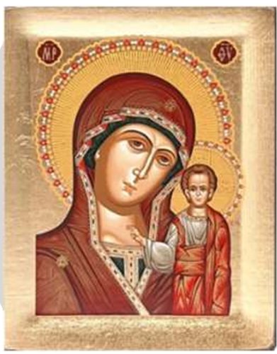 KAZAN MADONNA 10X13 CM - SERIGRAFATA GRECA