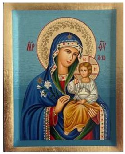 MADONNA DEL GIGLIO 10X13 CM - ICONE STAMPATE