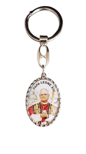 PORTACHIAVI OVALE PAPA LEONE XIV