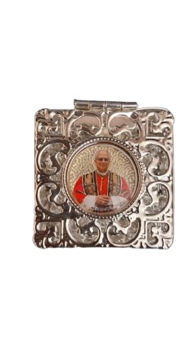 PORTAROSARIO FILIGRANA RESINATO LEONE XIV CON ROSARIO