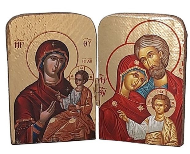 SACRA FAMIGLIA DITTICO 10X7,5