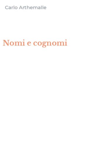 Nomi e cognomi