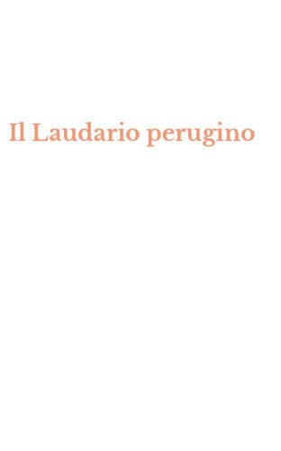Il Laudario perugino