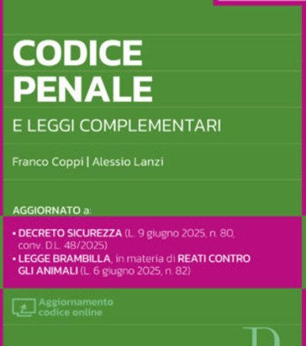 Codice penale e leggi complementari 2025