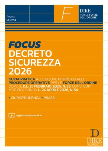 Focus Decreto sicurezza 2026