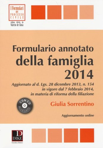Formulario annotato della famiglia 2014