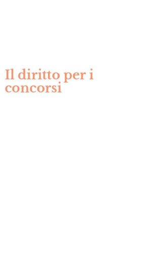 Il diritto per i concorsi