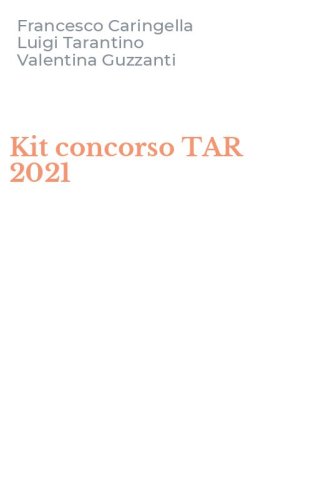Kit concorso TAR 2021
