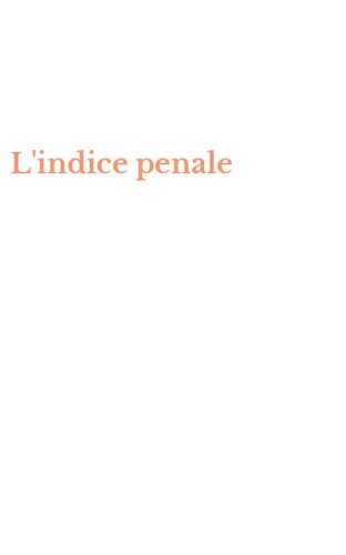 L'indice penale