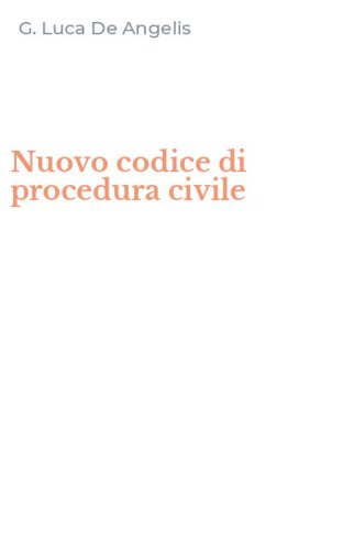 Nuovo codice di procedura civile