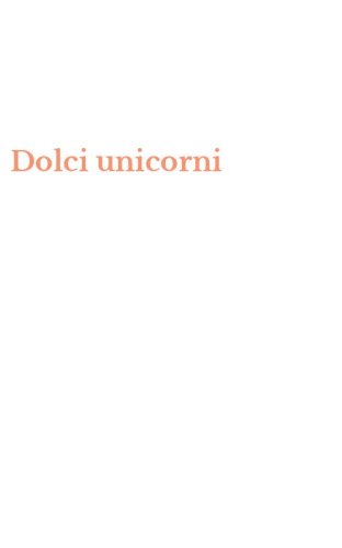 Dolci unicorni