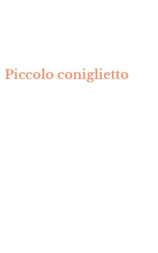 Piccolo coniglietto