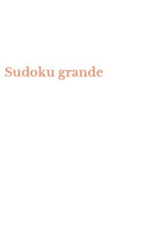 Sudoku grande