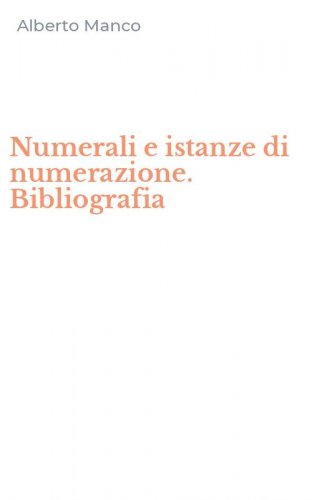 Numerali e istanze di numerazione. Bibliografia