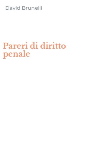 Pareri di diritto penale