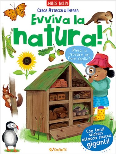 Evviva la natura! Cerca attacca & impara. Con adesivi