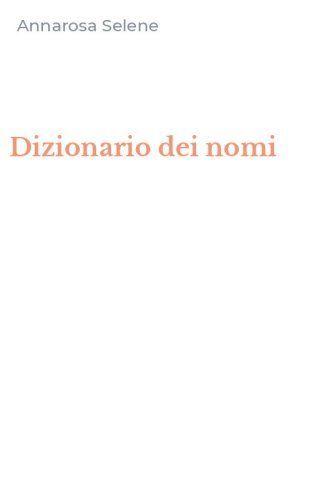 Dizionario dei nomi