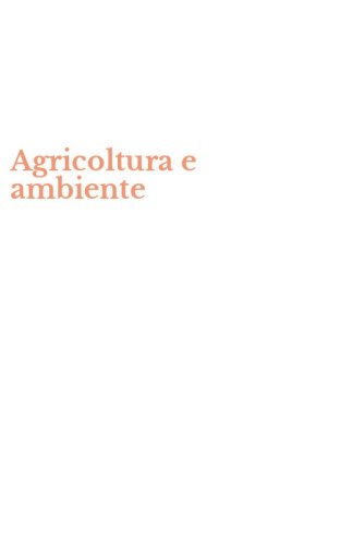 Agricoltura e ambiente