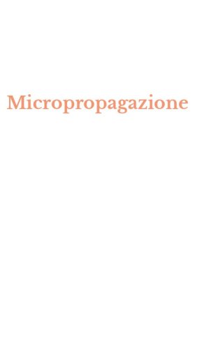 Micropropagazione