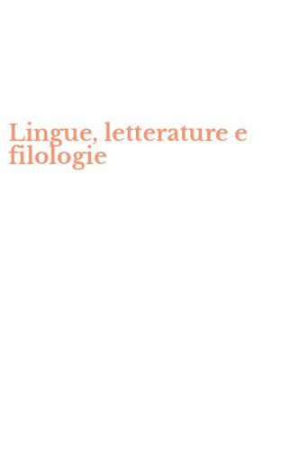 Lingue, letterature e filologie